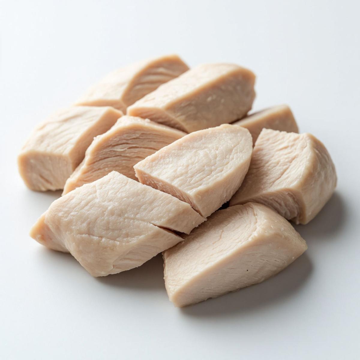 Ингредиент Куриное мясо (отварное) для рецепта Куриный заколот - домашний рецепт холодца из курицы с белыми грибами и желатином