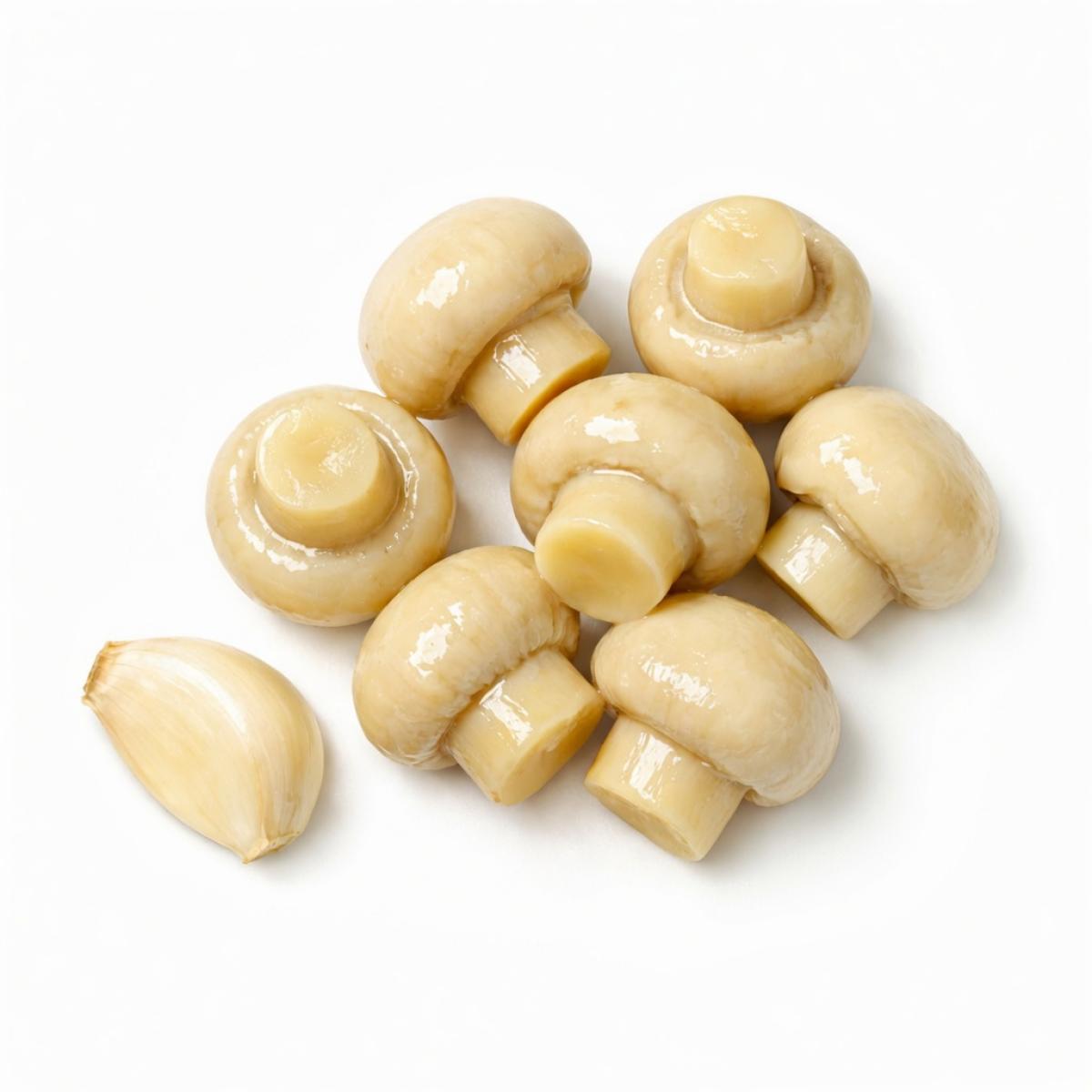 Ингредиент Шампиньоны маринованные для рецепта Салат Пятёрка с ветчиной и грибами - простой рецепт