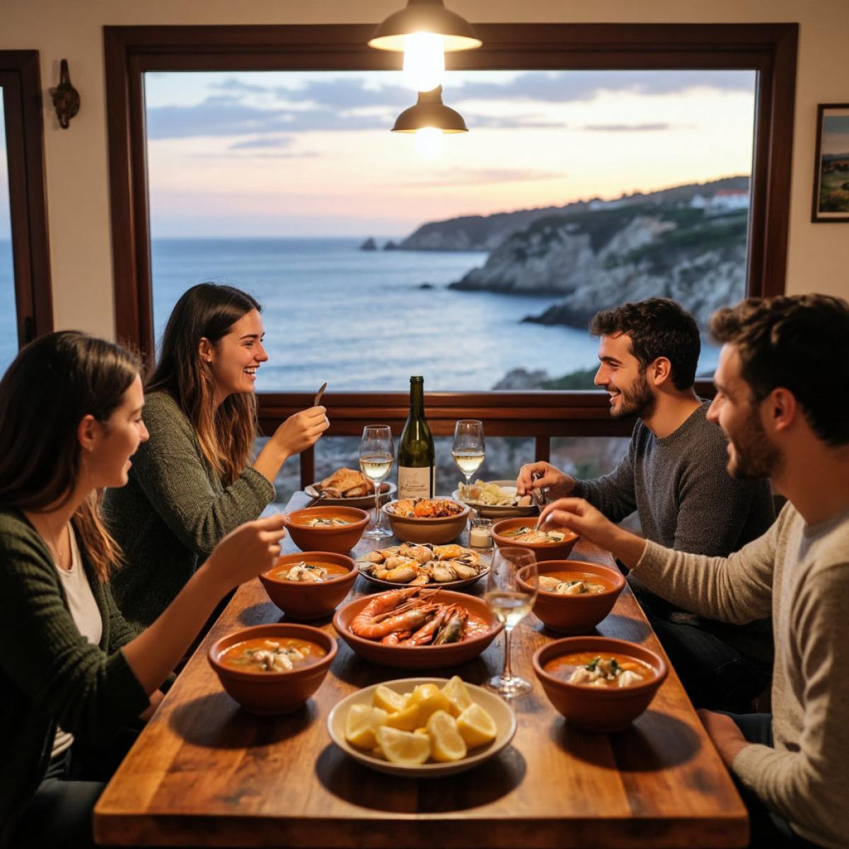 Рецепт португальского острого рыбного супа с чили и морепродуктами