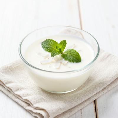 Английский крем-желе на кокосовом молоке - нежный и воздушный - пошаговый рецепт