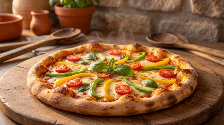 Бездрожжевая пицца на скорую руку