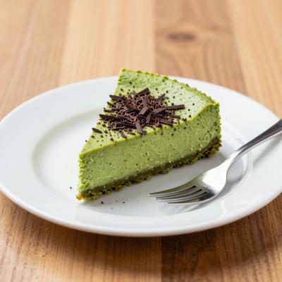 Чизкейк с зелёным чаем Matcha - нежный десерт без выпечки - пошаговый рецепт