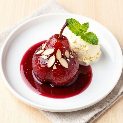 Десерт Пьяные груши в красном вине с пряностями - пошаговый рецепт