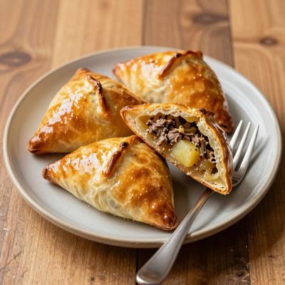 Эчпочмак - татарские пирожки с мясом и картофелем - пошаговый рецепт