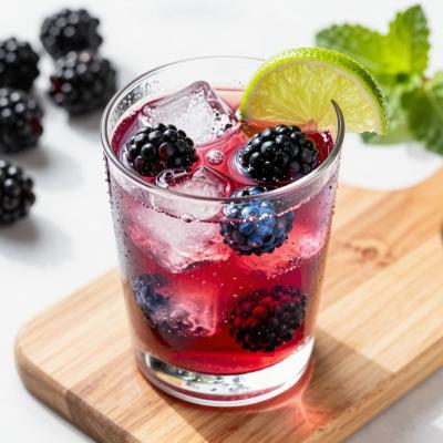 Ежевичный коктейль - пошаговый рецепт с фото