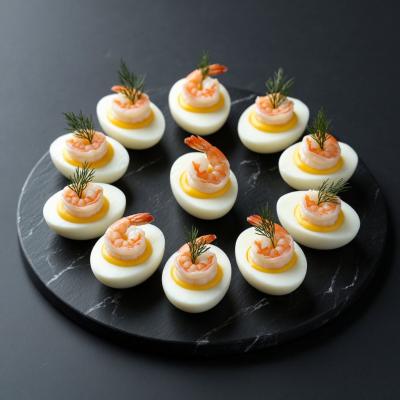 Фаршированные яйца с креветками: пошаговый рецепт изысканной закуски