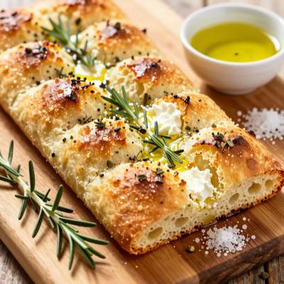 Фокачча с козьим сыром - пошаговый рецепт