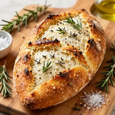 Французский хлеб Фугасс - пошаговый рецепт