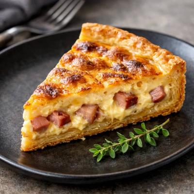 Французский слоеный пирог с корейкой: рецепт киша