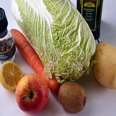Фруктовый салат с пекинской капустой