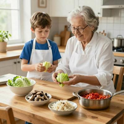 Голубцы с грибами и рисом: постный рецепт
