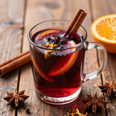 Горячее вино Январское солнце - согревающий глинтвейн - пошаговый рецепт