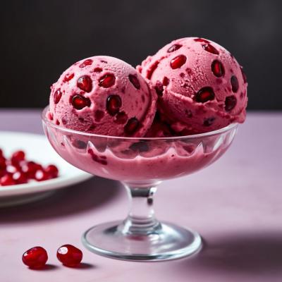 Гранатовое мороженое Джелато - итальянский рецепт домашнего десерта из свежих зерен
