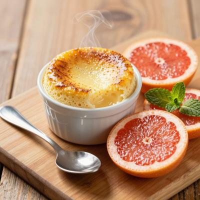 Грейпфрутовый десерт - пудинг-суфле на паровой бане - пошаговый рецепт