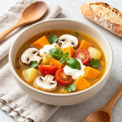 Грибной суп с тыквой: осенний рецепт