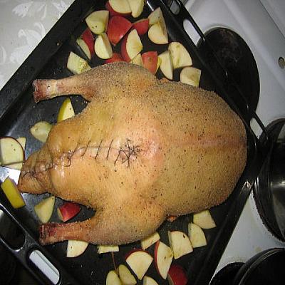Гусь с яблоками