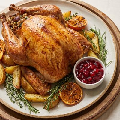 Индейка с клюквенным соусом - праздничный рецепт