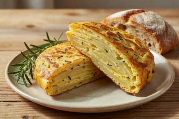 Испанская тортилья с розмарином - картофельный омлет