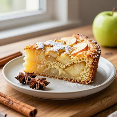 Йогуртово-яблочный пирог - нежный рецепт с анисом