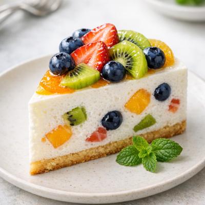 Йогуртовый торт с фруктами: рецепт без выпечки