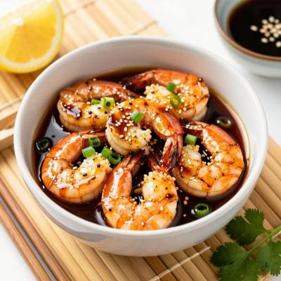 Жареные креветки в соевом соусе - быстрый рецепт