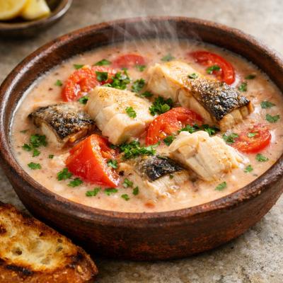 Какавия: классический рецепт греческого рыбного супа с томатами и сливками