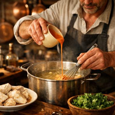 Какавия: классический рецепт греческого рыбного супа с томатами и сливками