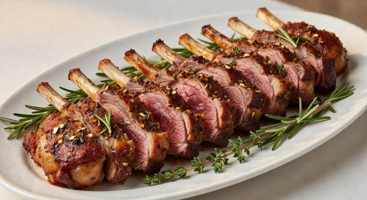 Каре ягненка в духовке - сочный рецепт с горчицей, чесноком и травами. Как приготовить праздничное блюдо
