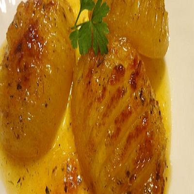Картофель в апельсиновой глазури