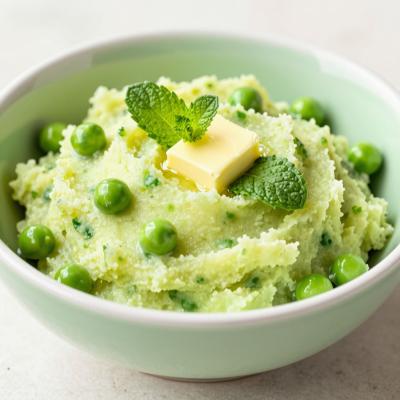 Картофельное пюре с зеленым горошком и мятой - рецепт