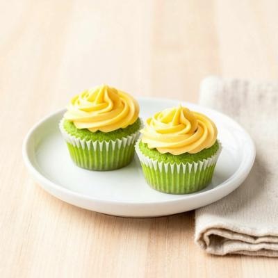 Кексы Царевна лягушка со шпинатом и шоколадом - веселый детский десерт - пошаговый рецепт