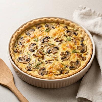 Киш с грибами: французский рецепт
