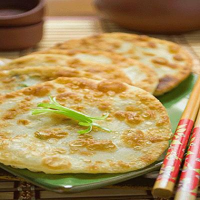 Китайские лепёшки с зелёным луком