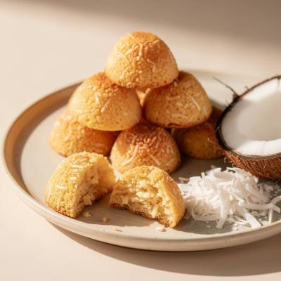 Кокосовые пирамидки: нежное печенье без муки