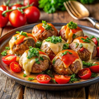 Котлеты под шубой: сочное мясное блюдо с овощами и сыром