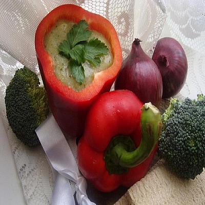 Крем-суп в перцах