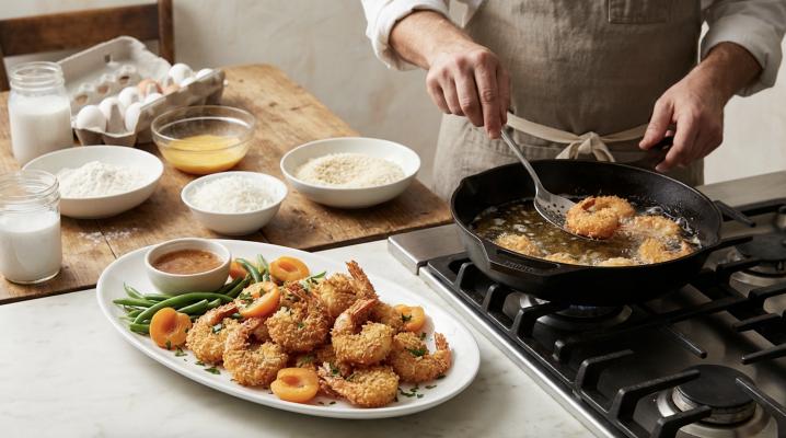 Креветки в кляре