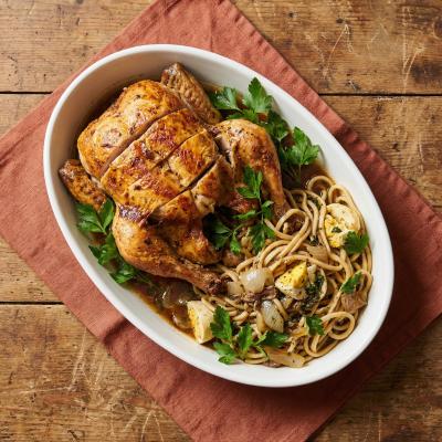 Курица с лапшевником - пошаговый рецепт с фото