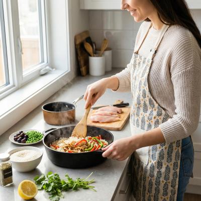 Курица с овощами и рисом по-испански: рецепт