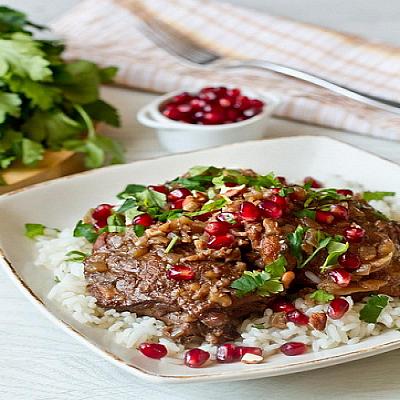 Курица в гранатовом соусе
