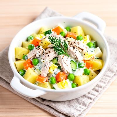 Куриное оливье - пошаговый рецепт с фото