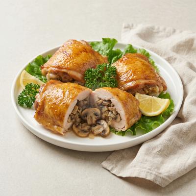 Куриные бедрышки с грибной начинкой: рецепт