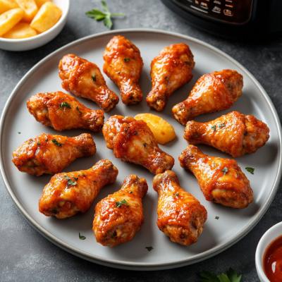 Куриные крылышки «Баффало» в аэрогриле - хрустящий рецепт с острым соусом по-американски