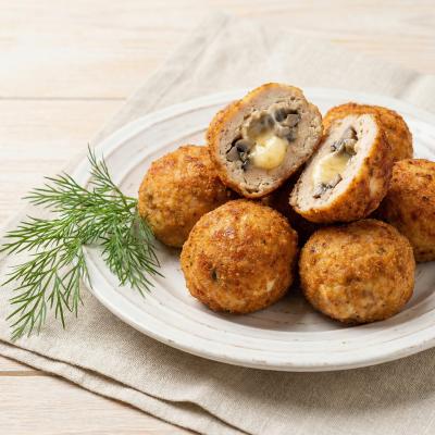 Куриные шарики с грибами - пошаговый рецепт с фото