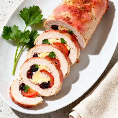 Куриный рулет с черносливом и сыром: рецепт