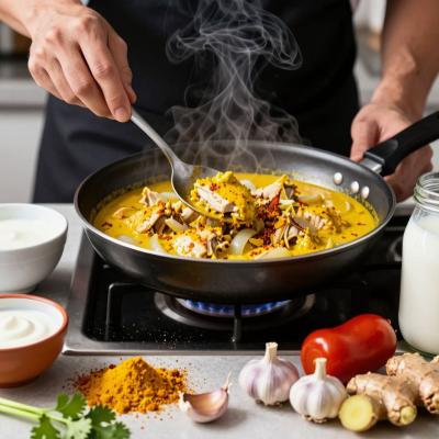 Куриный суп с карри и кокосовым молоком: быстрый и ароматный рецепт