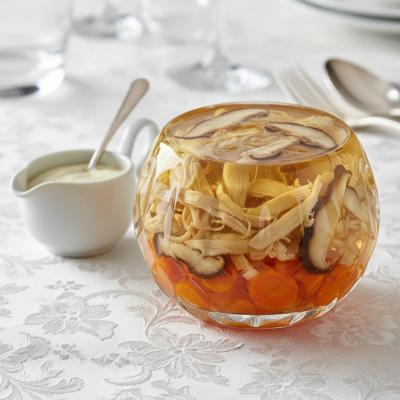 Куриный заколот - домашний рецепт холодца из курицы с белыми грибами и желатином