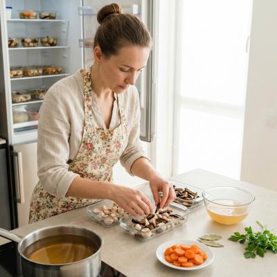 Куриный заколот: рецепт холодца с белыми грибами