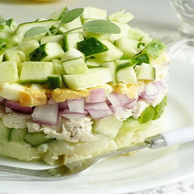 Летний салат Оливье