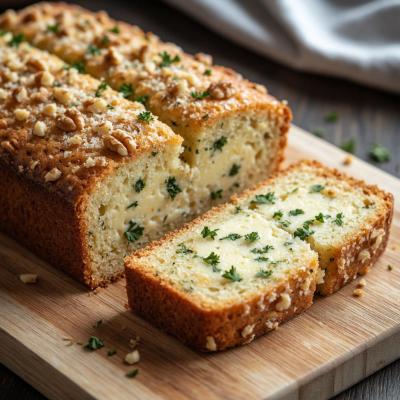 Летний закусочный кекс с зеленью и сыром: пошаговый рецепт